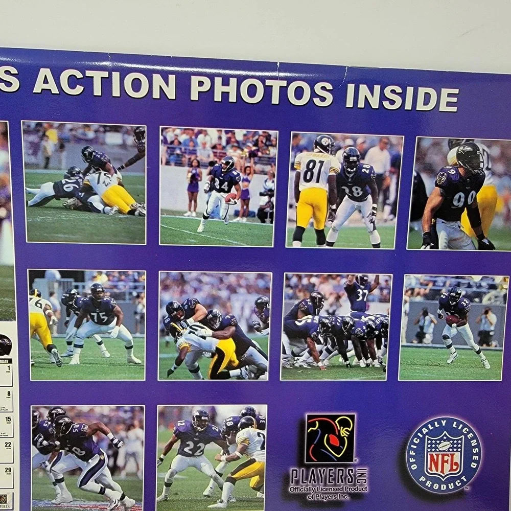 NFL Baltimore‎ Ravens 2000 Team Calendar Turner and Company 12